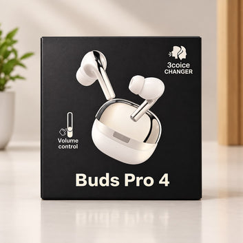 🎧 Buds Pro 4 – Next-Gen Wireless Earbuds | Immersive Sound, Noise Cancellation & Smart Touch Control